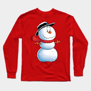 Charlie Brown Snowman Long Sleeve T-Shirt